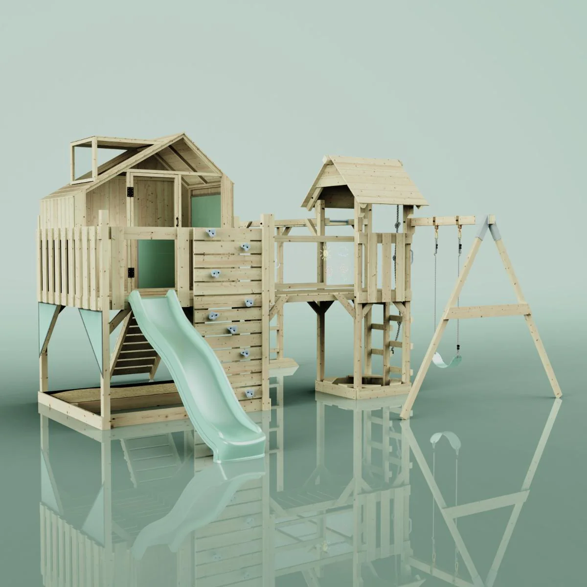 Spieltürme mit Einzelschaukel